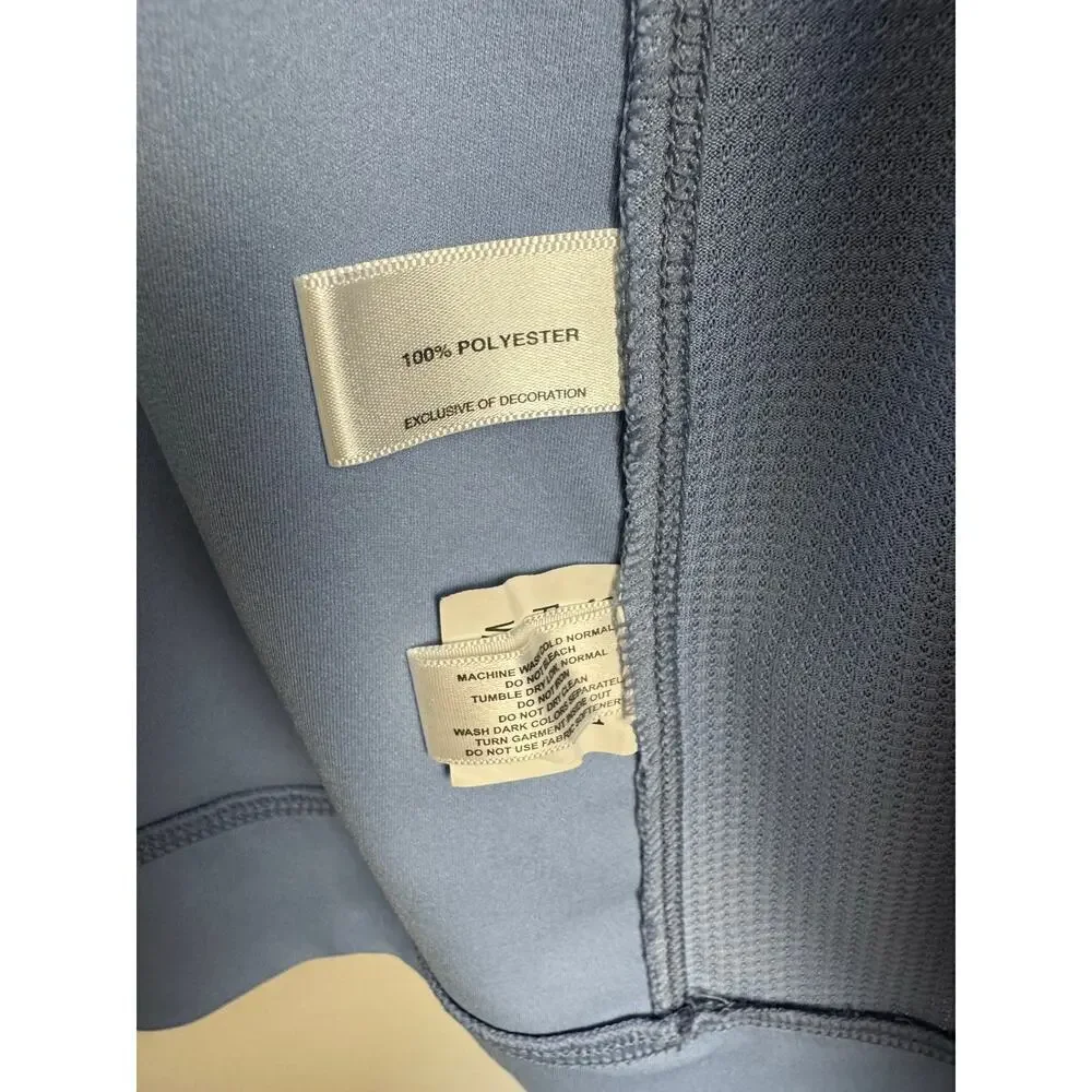 Cutter And Buck Drytec Full Zip Size XL Light Blue Zip Pockets Golf Breathable